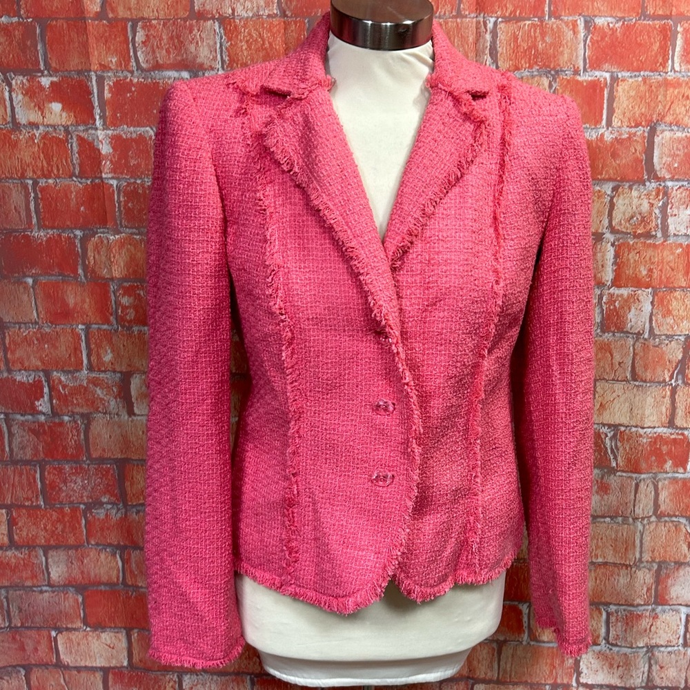 Fashion Bug Pink Boucle Blazer